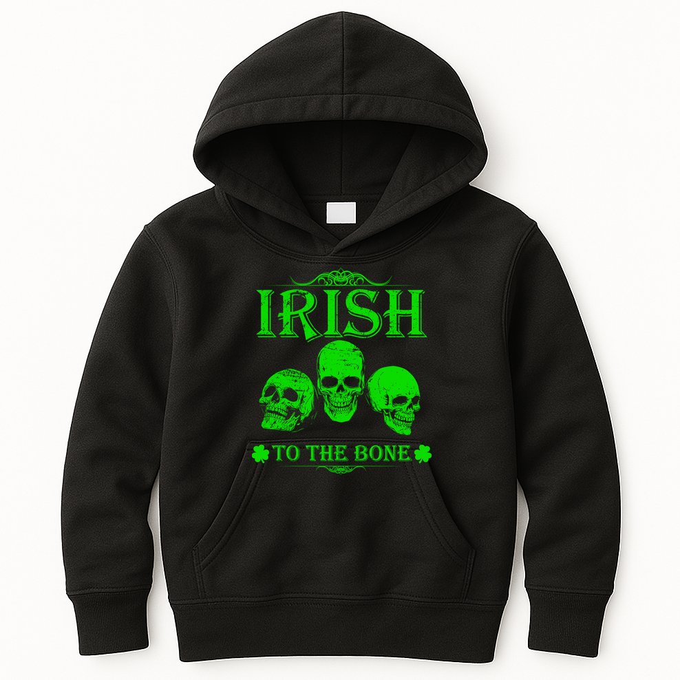 Irish To The Bone Kids Hoodie