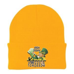 Irish Today Hungover Tomorrow Knit Cap Winter Beanie