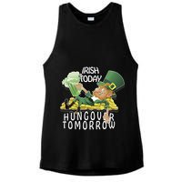 Irish Today Hungover Tomorrow Ladies PosiCharge Tri-Blend Wicking Tank