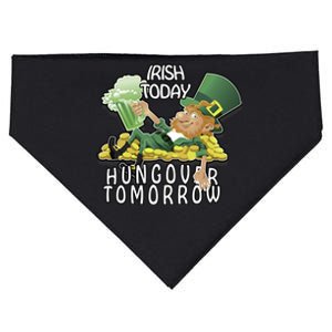 Irish Today Hungover Tomorrow USA-Made Doggie Bandana