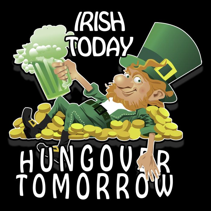 Irish Today Hungover Tomorrow Apron