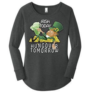 Irish Today Hungover Tomorrow Women's Perfect Tri Tunic Long Sleeve Shirt