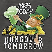 Irish Today Hungover Tomorrow Vector Backpack