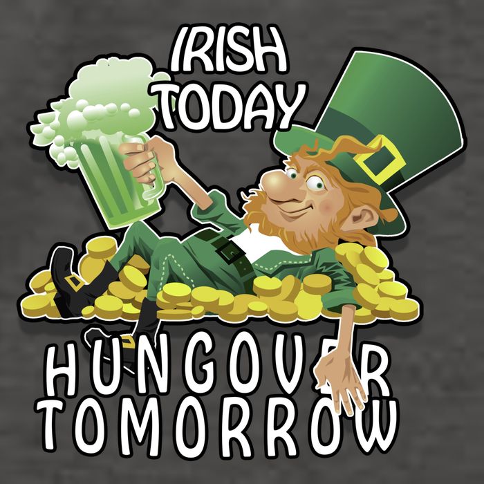 Irish Today Hungover Tomorrow Vector Backpack