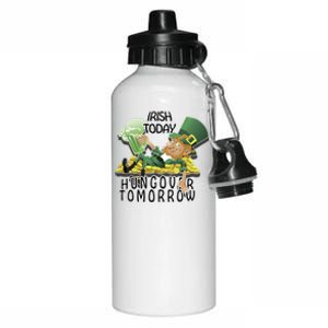 Irish Today Hungover Tomorrow Aluminum Water Bottle