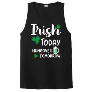 Irish Today Hungover Tomorrow Funny St Patricks Day PosiCharge Competitor Tank