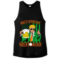 Irish Trump - Make St. Patrick's Day Great Again Ladies PosiCharge Tri-Blend Wicking Tank