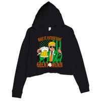 Irish Trump - Make St. Patrick's Day Great Again Crop Fleece Hoodie