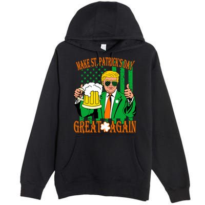 Irish Trump - Make St. Patrick's Day Great Again Premium Pullover Hoodie