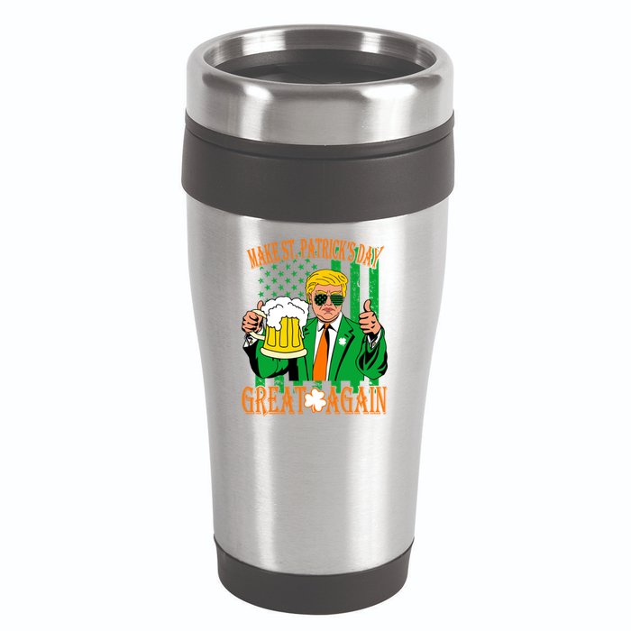 Irish Trump - Make St. Patrick's Day Great Again 16oz Travel Tumbler