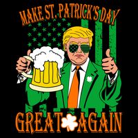 Irish Trump - Make St. Patrick's Day Great Again 16oz Travel Tumbler