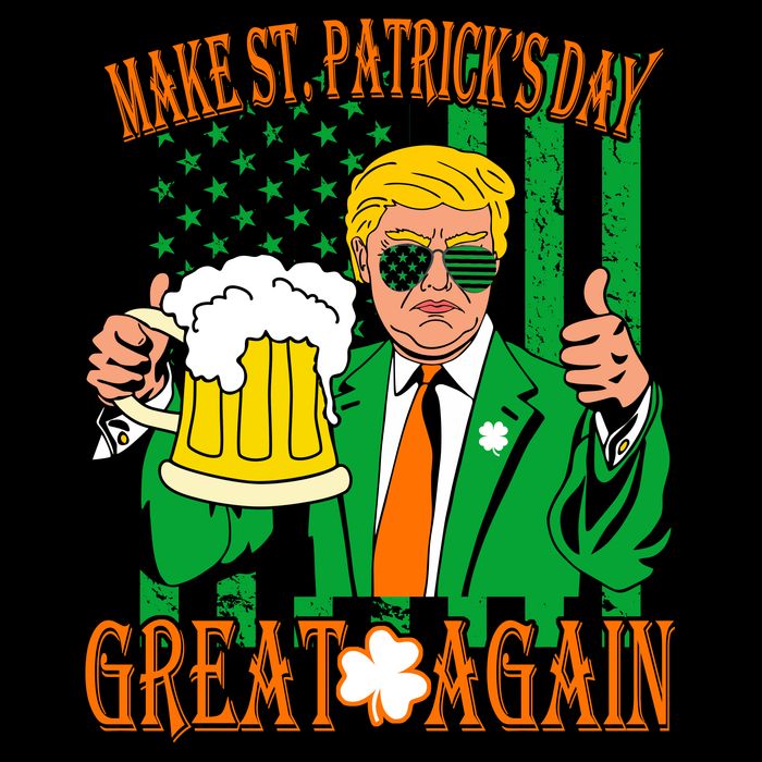 Irish Trump - Make St. Patrick's Day Great Again 16oz Travel Tumbler