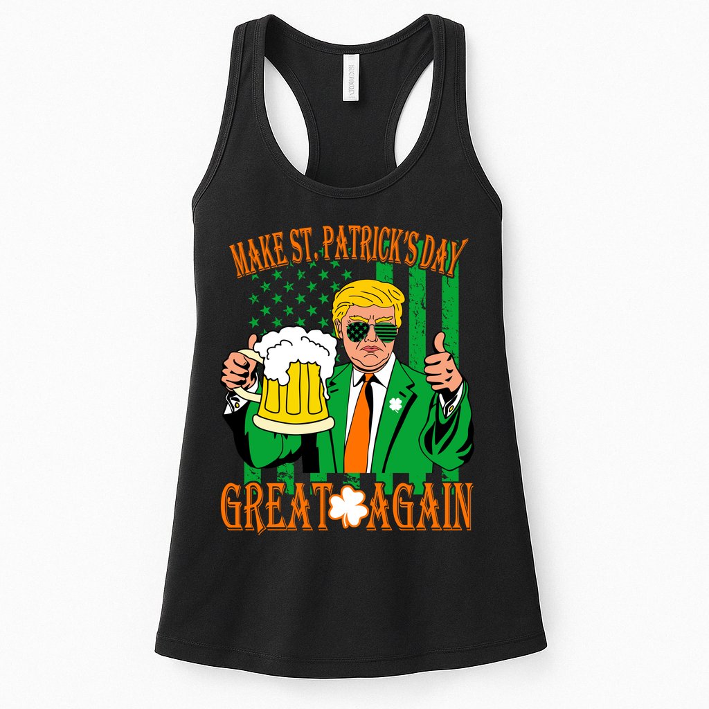 Irish Trump - Make St. Patrick's Day Great Again Womens Tank Top