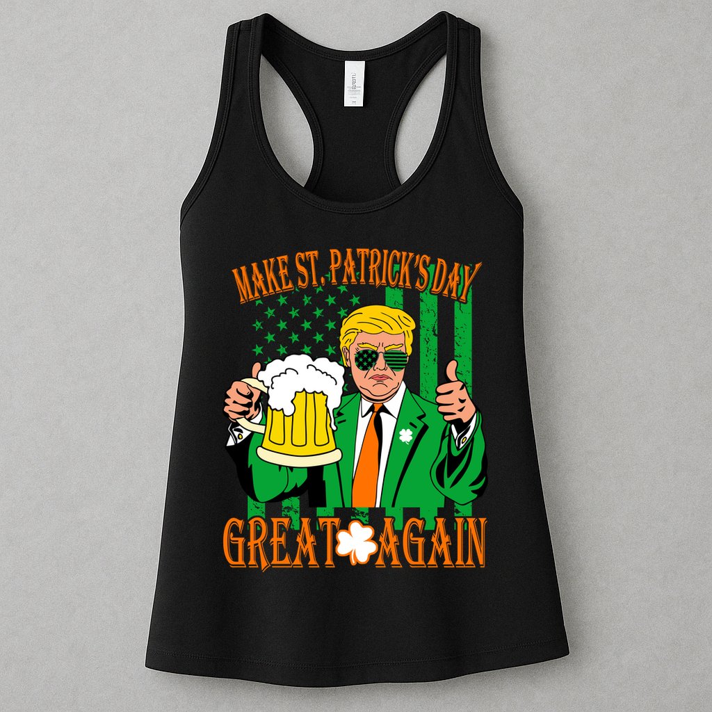 Irish Trump - Make St. Patrick's Day Great Again Womens Tank Top