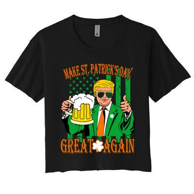 Irish Trump - Make St. Patrick's Day Great Again Crop Top