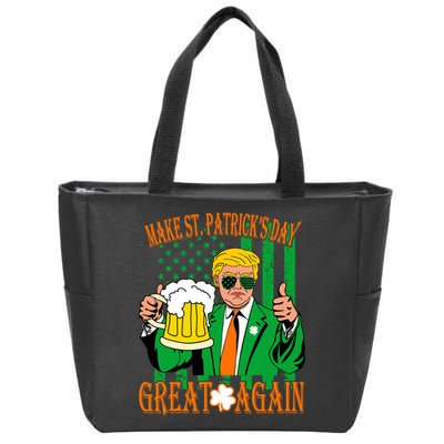 Irish Trump - Make St. Patrick's Day Great Again Zip Tote Bag