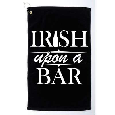 Irish Upon A Bar St Patricks Day Golf Towel