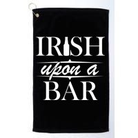 Irish Upon A Bar St Patricks Day Golf Towel