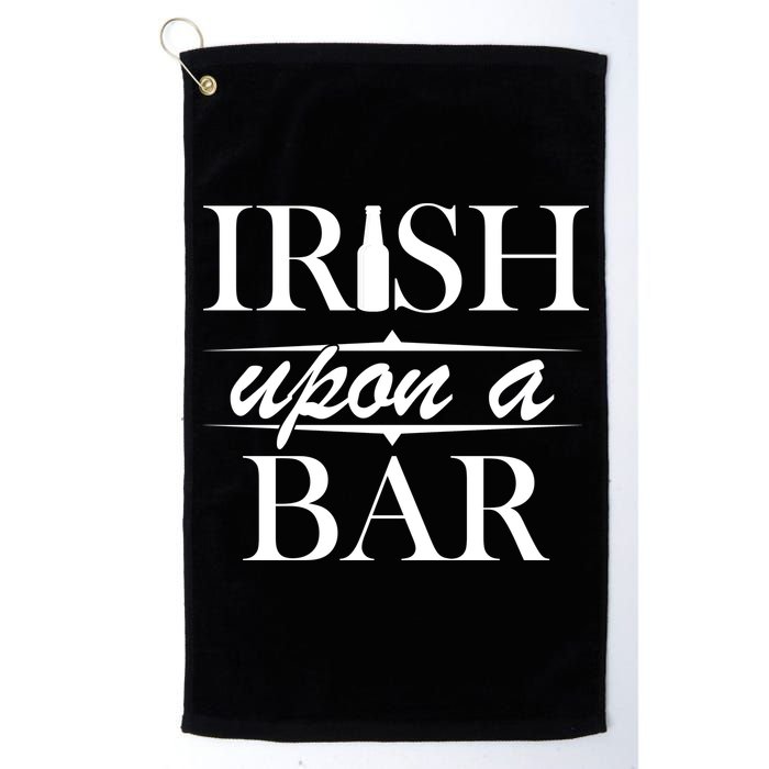Irish Upon A Bar St Patricks Day Golf Towel
