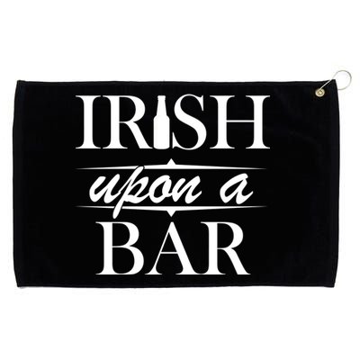 Irish Upon A Bar St Patricks Day Grommeted Golf Towel