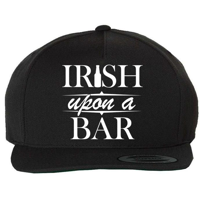 Irish Upon A Bar St Patricks Day Wool Snapback Cap