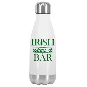 Irish Upon A Bar St Patricks Day Stainless Steel Insulated Water Bottle