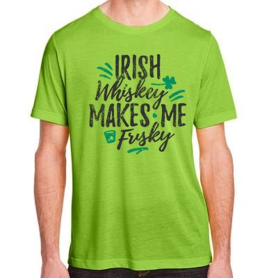 Irish Whiskey Makes Me Frisky Funny Adult ChromaSoft Performance T-Shirt