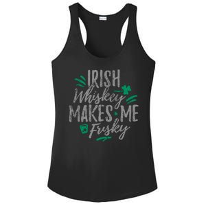 Irish Whiskey Makes Me Frisky Funny Ladies PosiCharge Competitor Racerback Tank