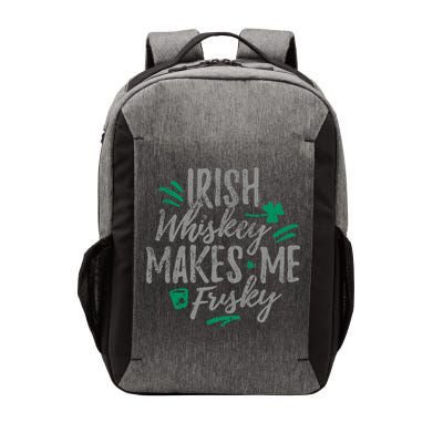 Irish Whiskey Makes Me Frisky Funny Vector Backpack