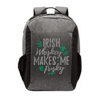 Irish Whiskey Makes Me Frisky Funny Vector Backpack