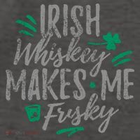Irish Whiskey Makes Me Frisky Funny Vector Backpack