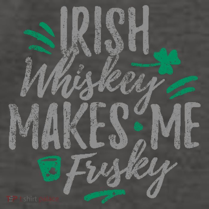 Irish Whiskey Makes Me Frisky Funny Vector Backpack
