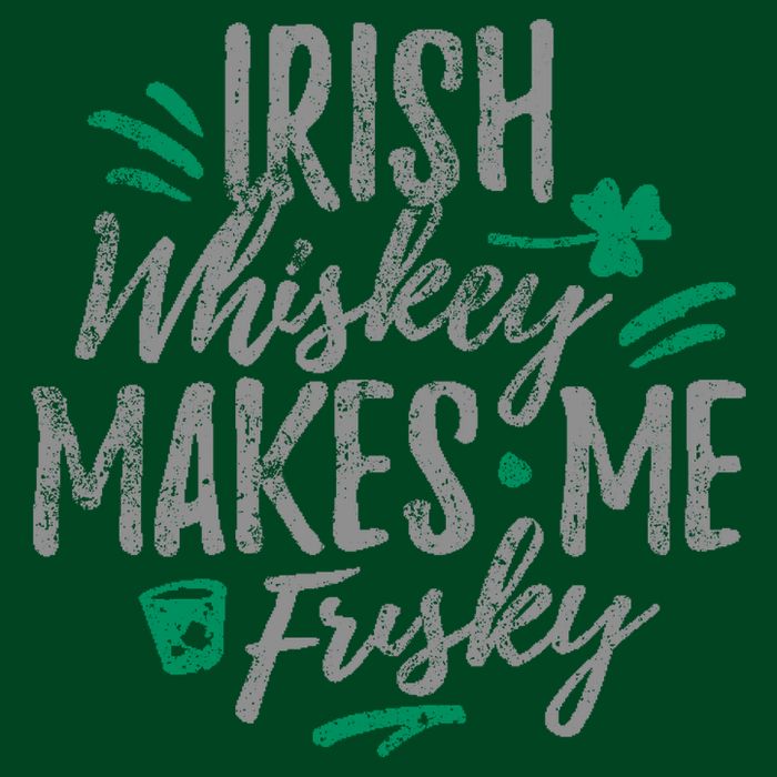 Irish Whiskey Makes Me Frisky Funny Cooling Performance Crew T-Shirt