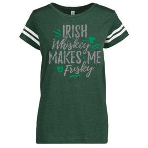 Irish Whiskey Makes Me Frisky Funny Enza Ladies Jersey Football T-Shirt