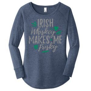 Irish Whiskey Makes Me Frisky Funny Women's Perfect Tri Tunic Long Sleeve Shirt