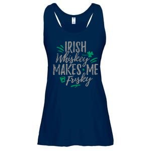 Irish Whiskey Makes Me Frisky Funny Ladies Essential Flowy Tank