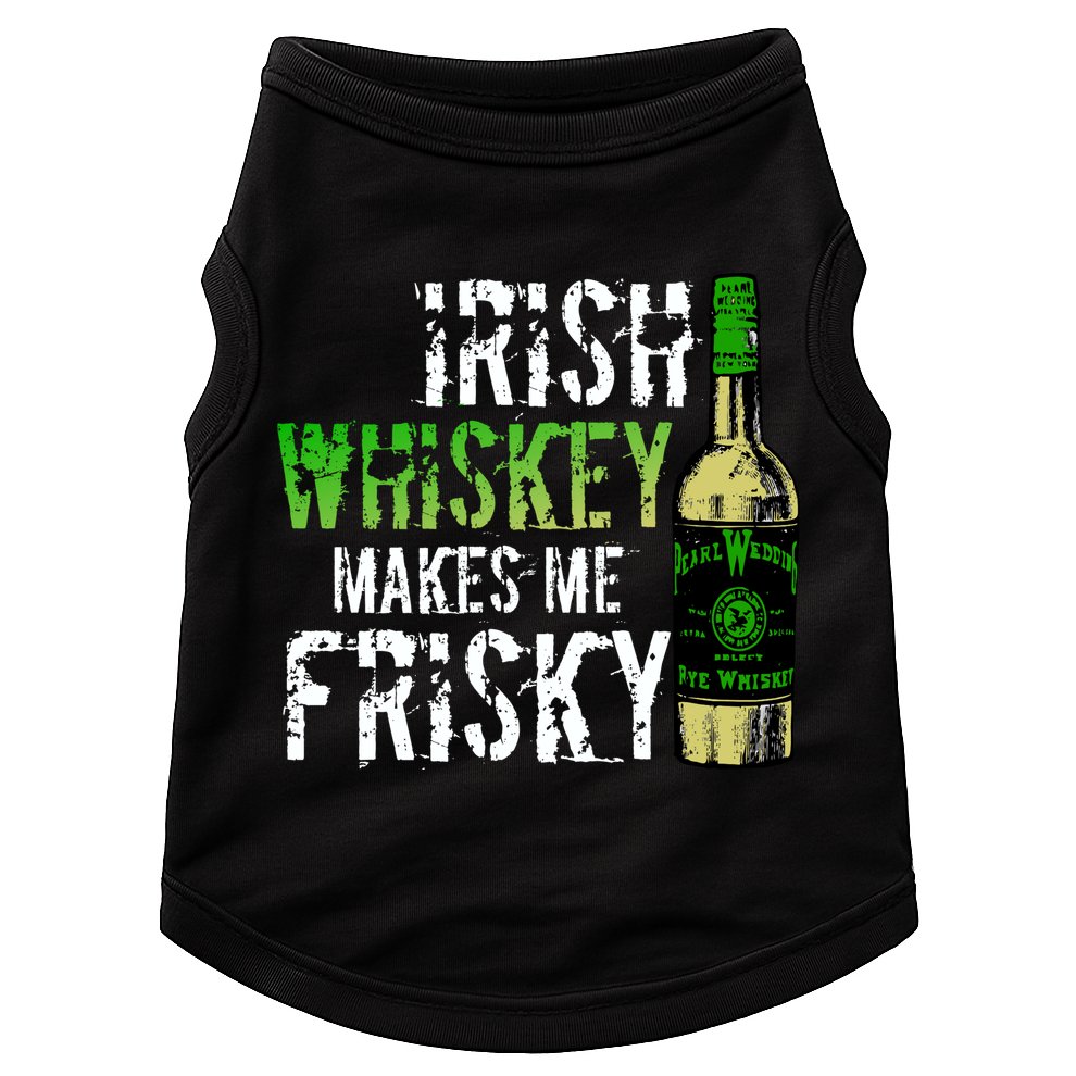 Irish Whisky Makes Me Frisky Doggie Tank