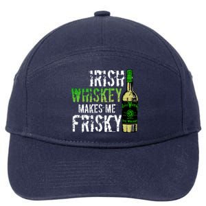 Irish Whisky Makes Me Frisky 7-Panel Snapback Hat