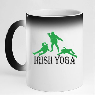 Irish Yoga 11oz Black Color Changing Mug