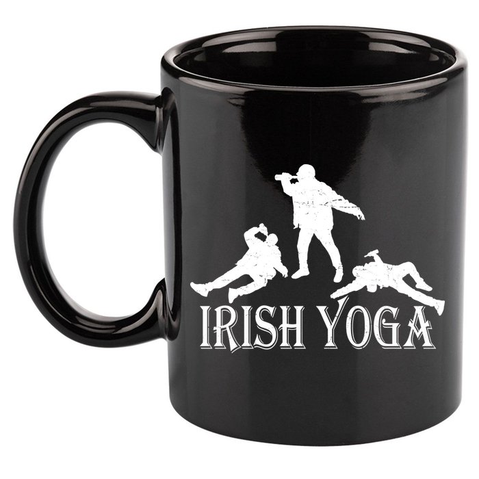 Irish Yoga 11oz C Handle Ceramic Mug