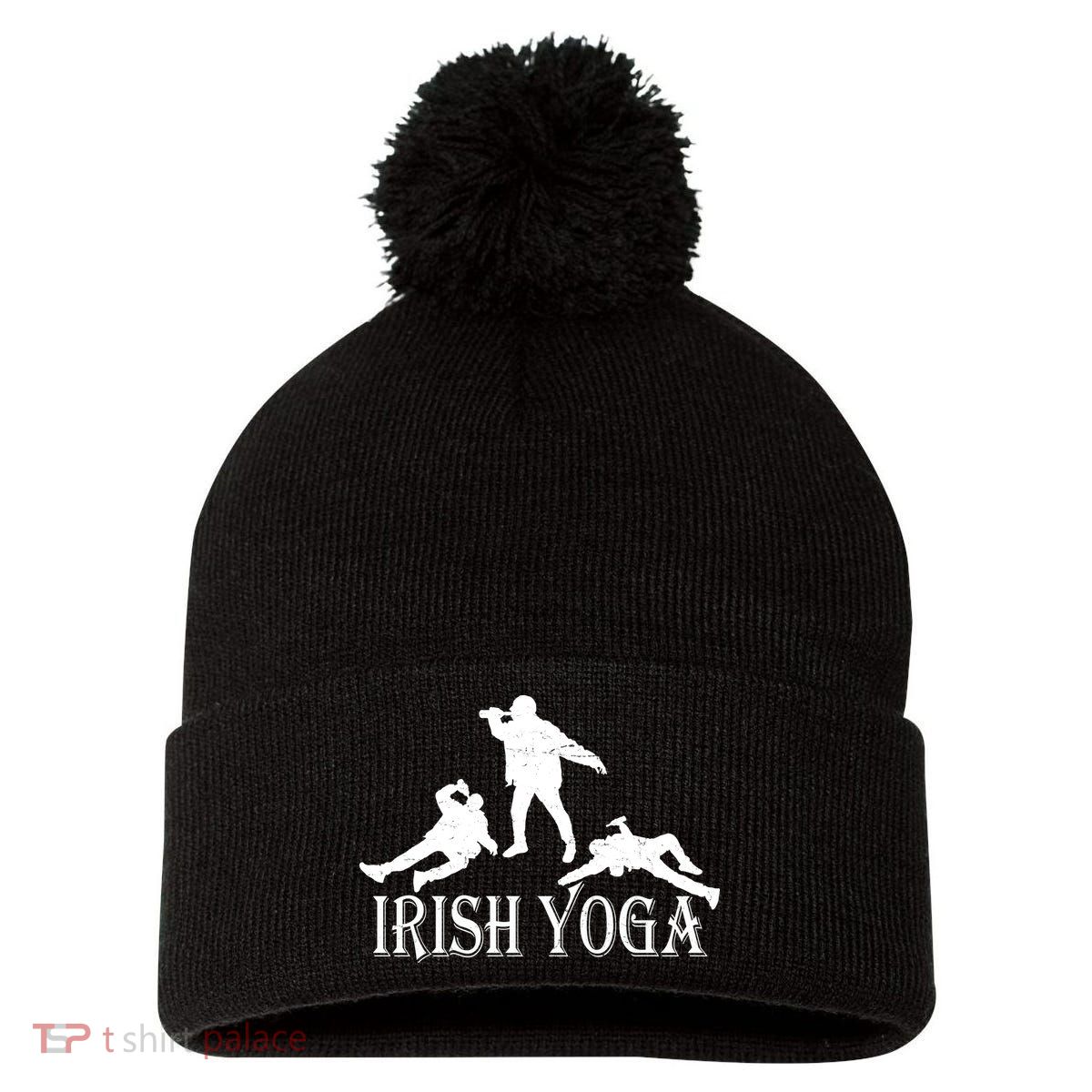 Irish Yoga Pom Pom 12in Knit Beanie