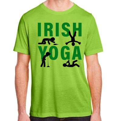 Irish Yoga Funny St. Patrick's Day Adult ChromaSoft Performance T-Shirt