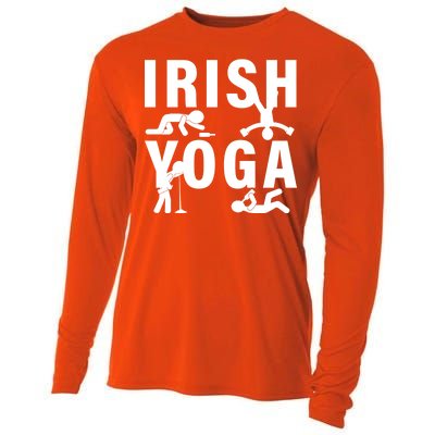 Irish Yoga Funny St. Patrick's Day Cooling Performance Long Sleeve Crew