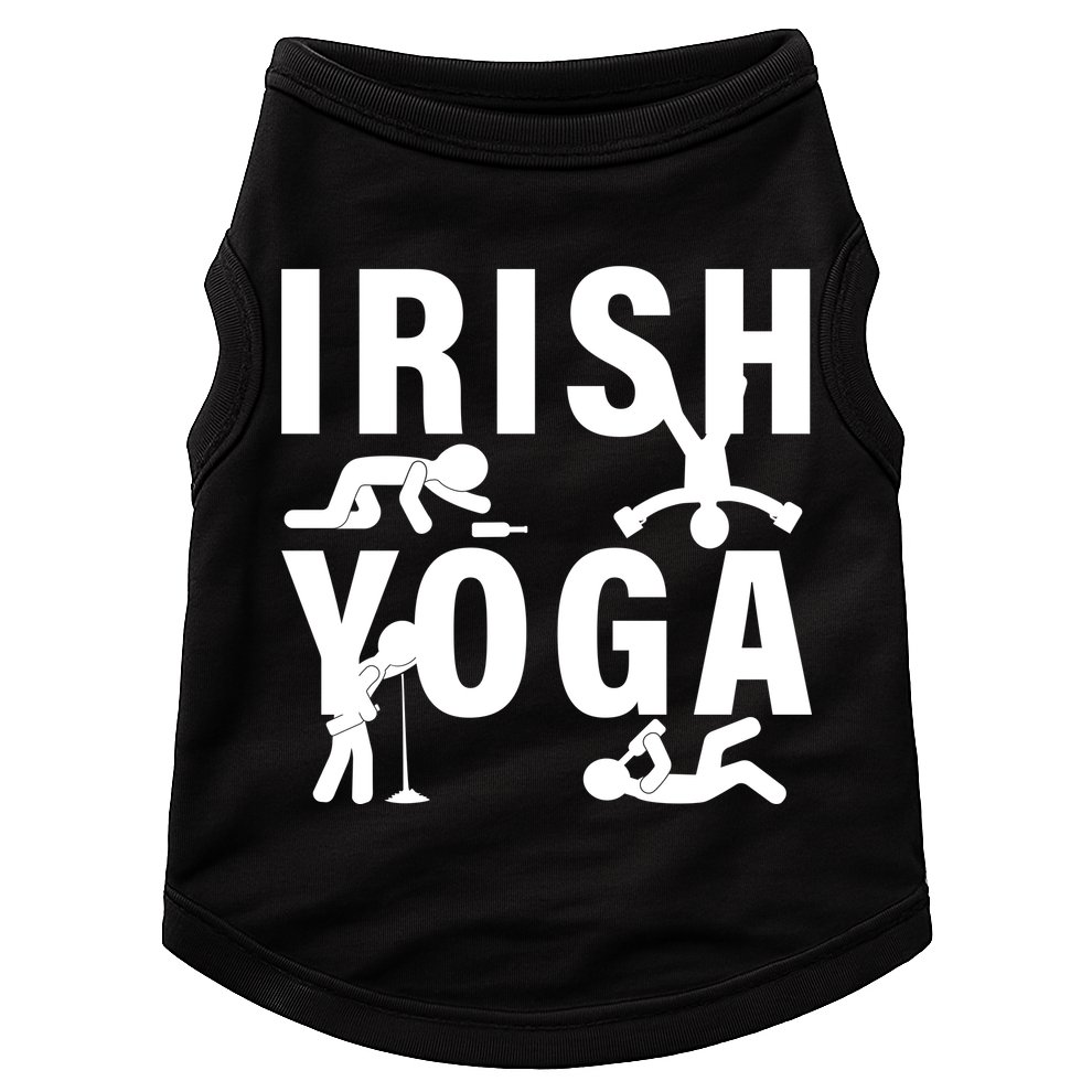 Irish Yoga Funny St. Patrick's Day Doggie Tank