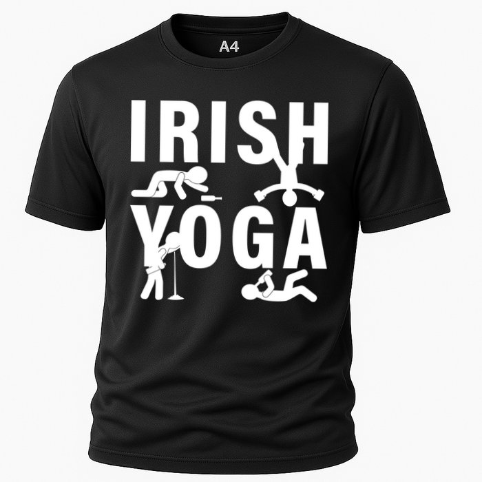 Irish Yoga Funny St. Patrick's Day Cooling Performance Crew T-Shirt