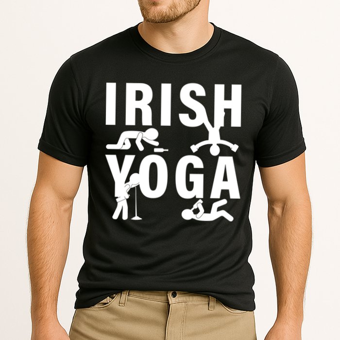 Irish Yoga Funny St. Patrick's Day Cooling Performance Crew T-Shirt