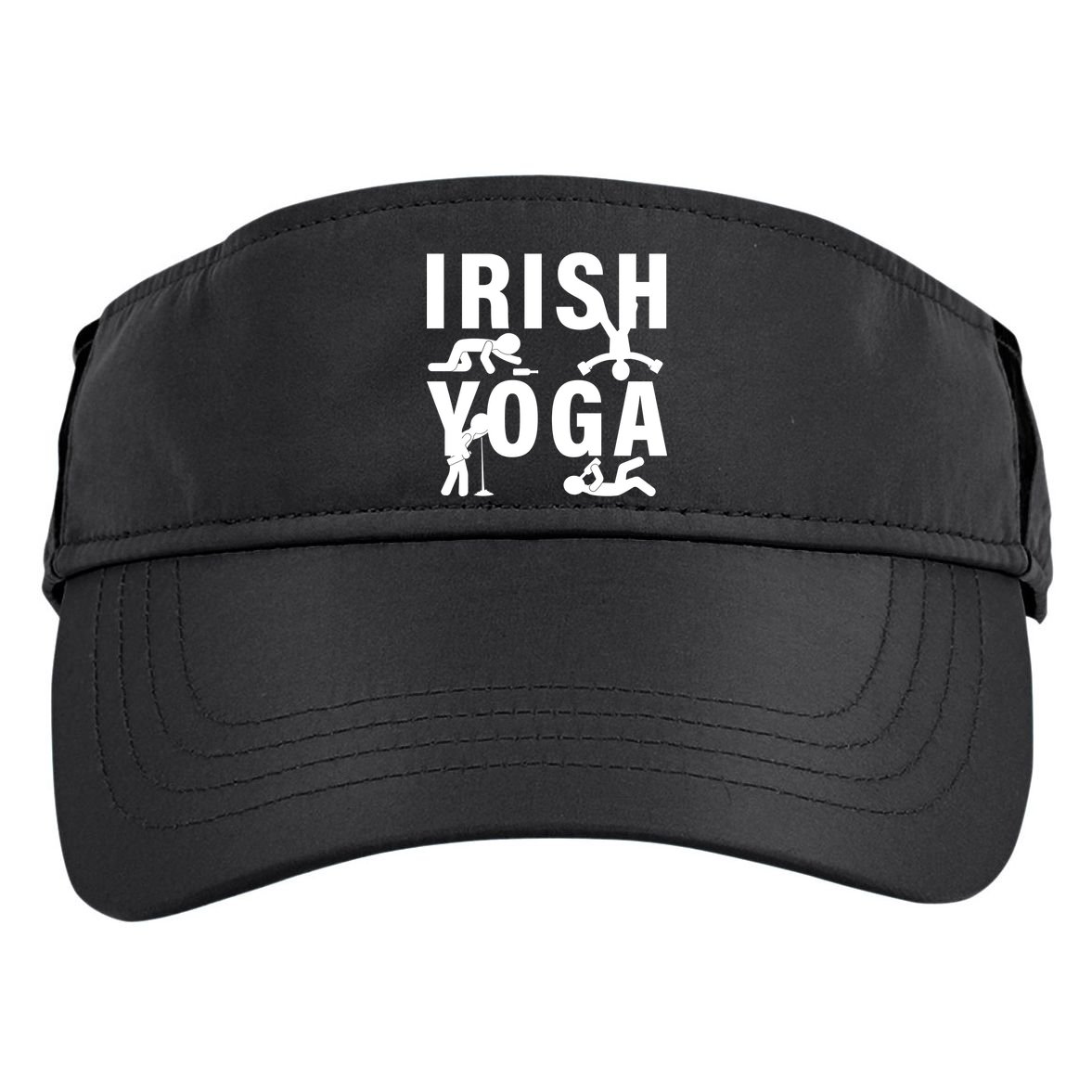 Irish Yoga Funny St. Patrick's Day Adult Drive Performance Visor
