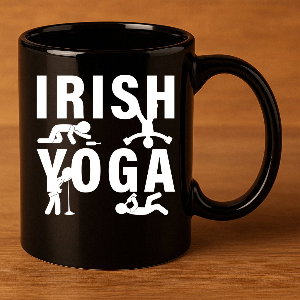 Irish Yoga Funny St. Patrick's Day 11oz C Handle Ceramic Mug