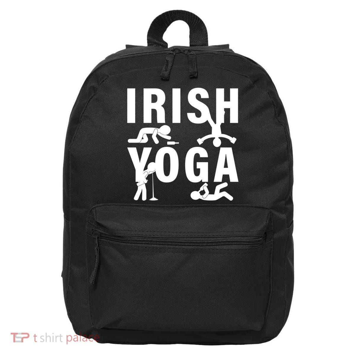 Irish Yoga Funny St. Patrick's Day 16 in Basic Backpack