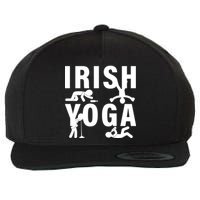 Irish Yoga Funny St. Patrick's Day Wool Snapback Cap
